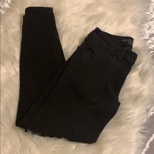 American eagle black jeggings jeans size 2 short